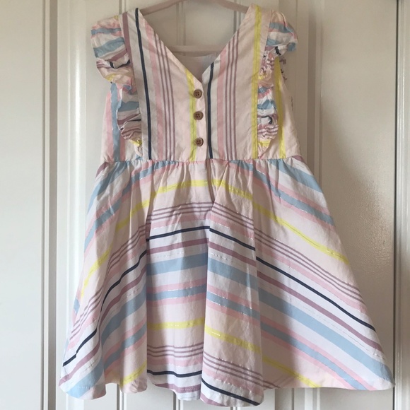 NWOT Calvin Klein Jeans Striped Dress Size 2T - Picture 2 of 4